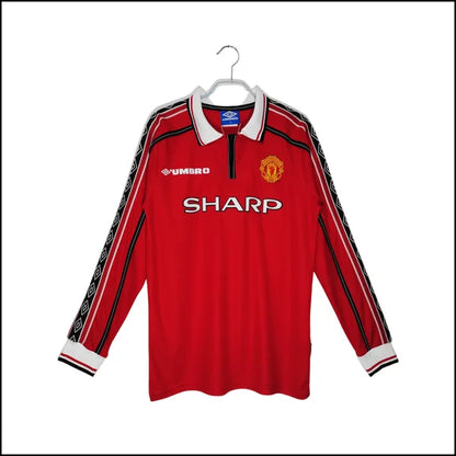 Manchester United – Maillot retro domicile manches longues 98-00