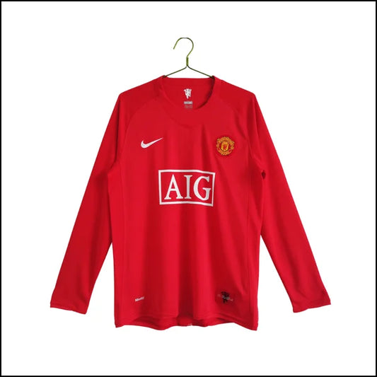 Manchester United – Maillot retro domicile manches longues 07/09