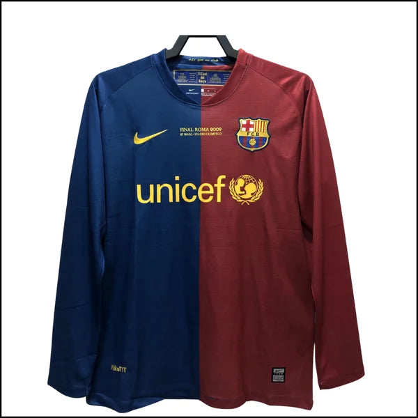 FC Barcelone – Maillot retro domicile manches longues 08/09