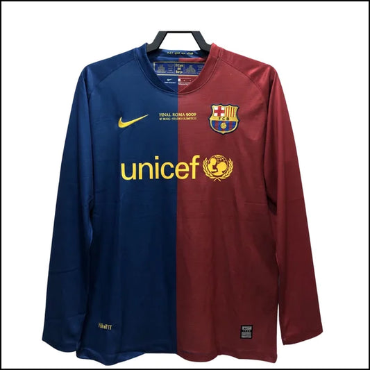 FC Barcelone – Maillot retro domicile manches longues 08/09