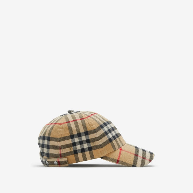 Casquette de baseball en coton mélangé Check – Image 2