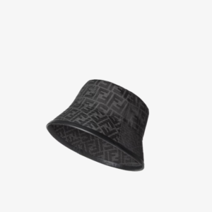 Fendi Chapeau en nylon FF Noir