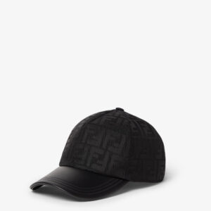 Casquette de baseball en nylon FF jacquard noir