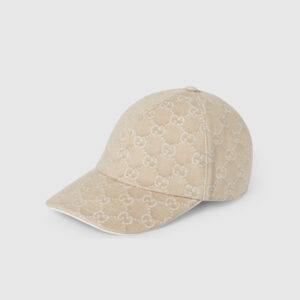 Casquette en denim GG avec détail Mors