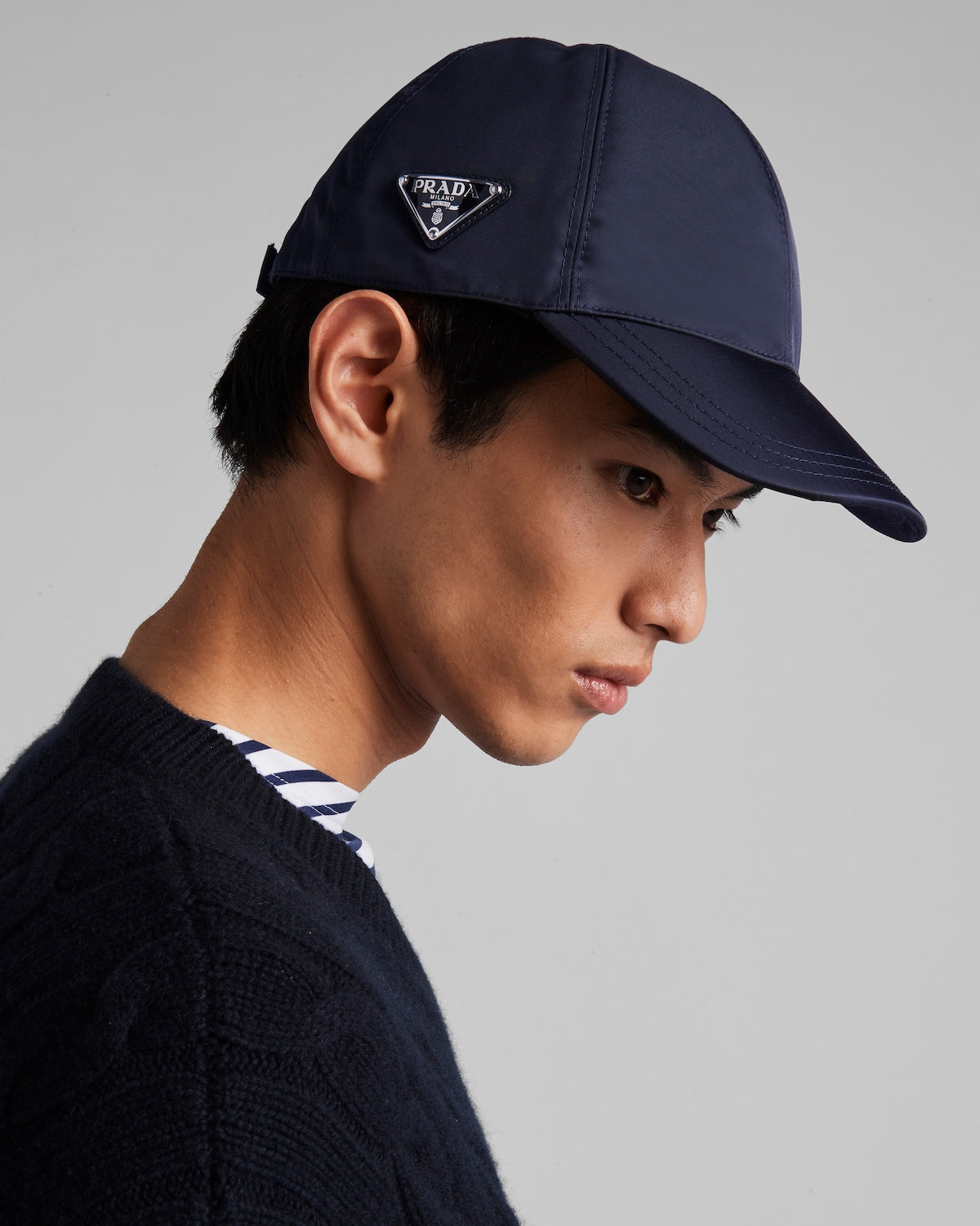 Casquette de baseball en Re-Nylon Bleu – Image 2