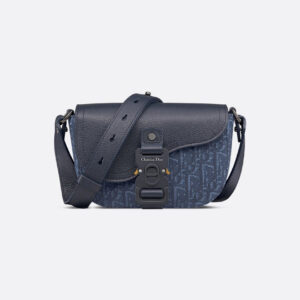 Mini sac Messenger à rabat Saddle Bleu Marine