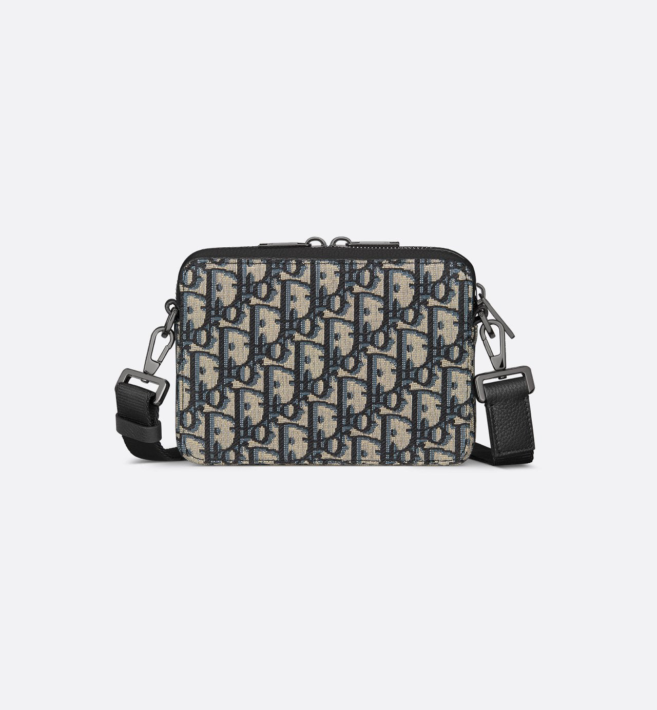 Pochette zippée à bandoulière Toile jacquard Dior Oblique noir - #2 – Image 2