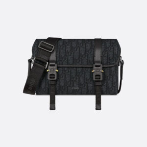 Sac Messenger à rabat Dior Hit The Road Noir