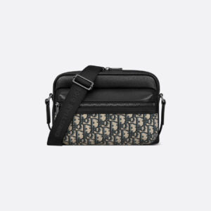 Sac Messenger zippé Rider 2.0 Noir et Beige