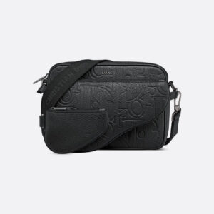 Triple Pouch Saddle Cuir