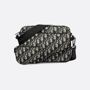 Triple Pouch Saddle Noir et Beige