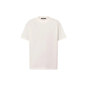 Tee-shirt Damier en Piqué de Coton