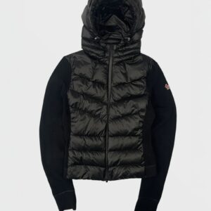 Moncler doudoune bi-matière cardigan femme