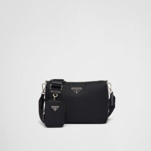 Sac porté épaule en Re-Nylon et cuir Saffiano - #1