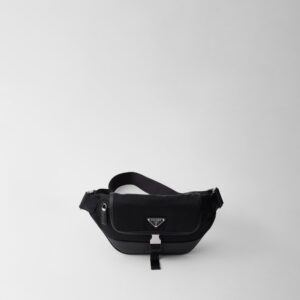 Sac porté épaule en Re-Nylon et cuir Saffiano - #11
