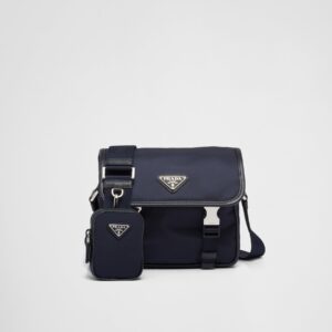 Sac porté épaule en Re-Nylon et cuir Saffiano - #5