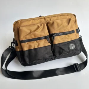 Saccoche Double Stone Island Orange/Noir