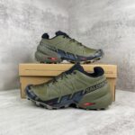 Salomon Speed-Cross 6 - Vert Olive / Noir